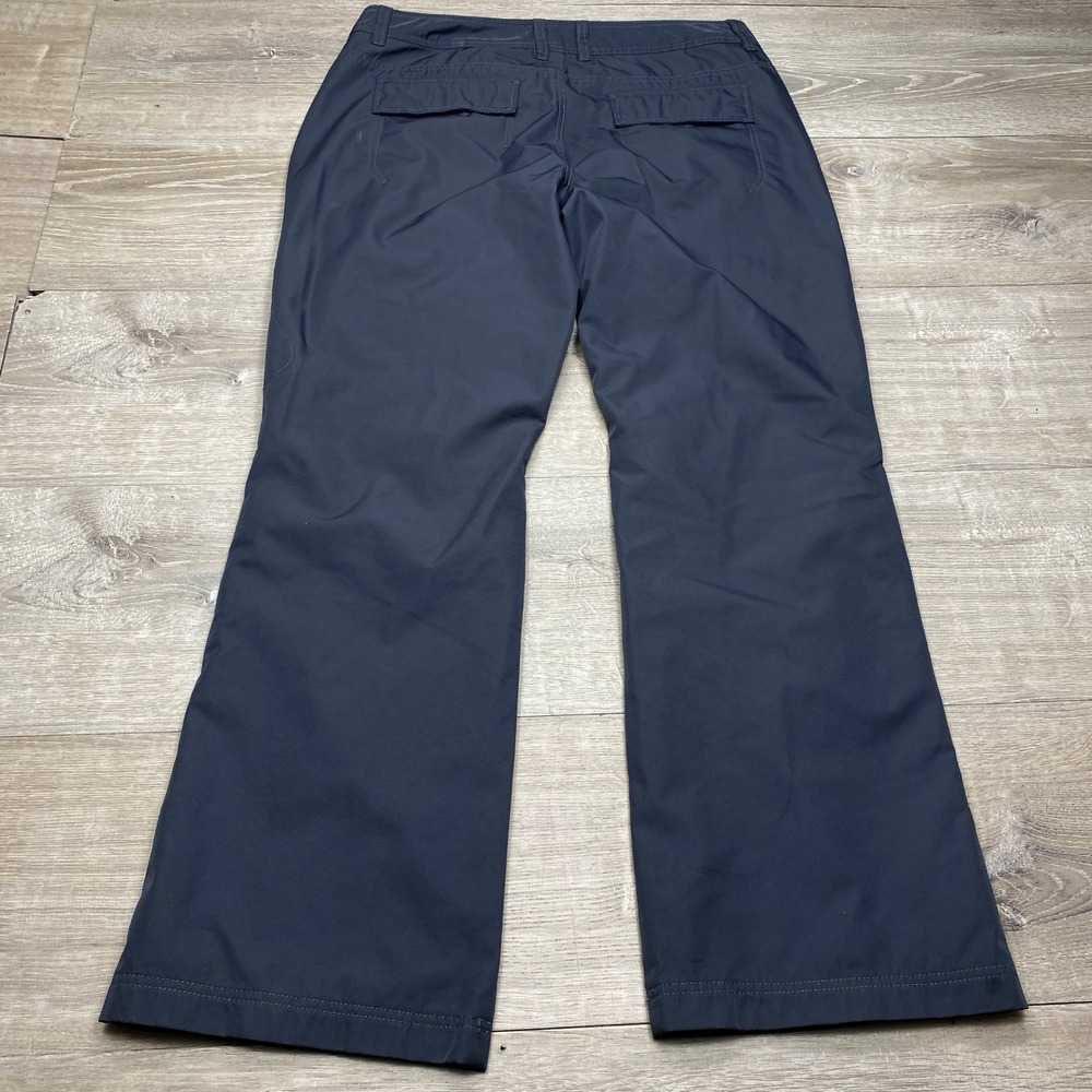 Eddie Bauer Sport Pants Womens 14 Navy Blue Fleece Lined Water Repellent Hiking - Picture 4 of 10